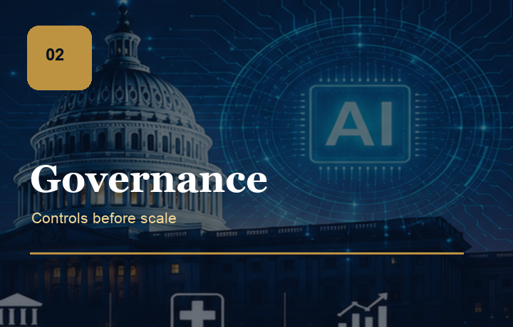 Governance: controls before scale